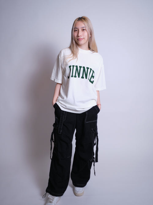 JINNIE OVERSIZED TEE - OFF WHITE