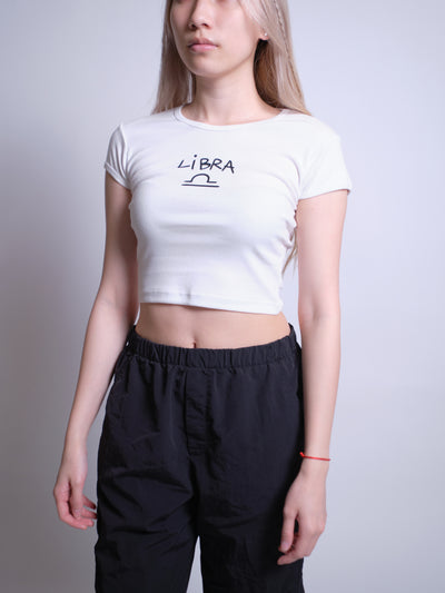 Libra Baby Tee - White