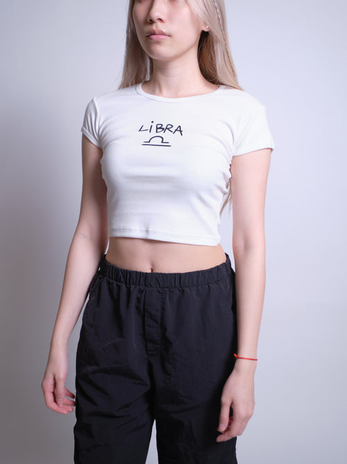 Libra Baby Tee - White