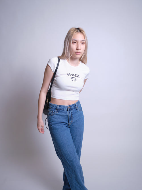 Cancer Baby Tee - White