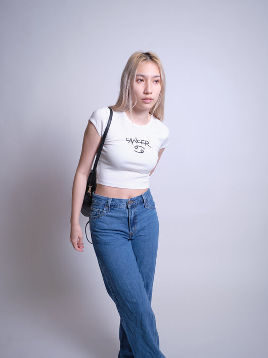 Cancer Baby Tee - White