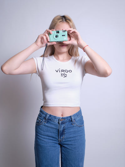 Virgo Baby Tee - White