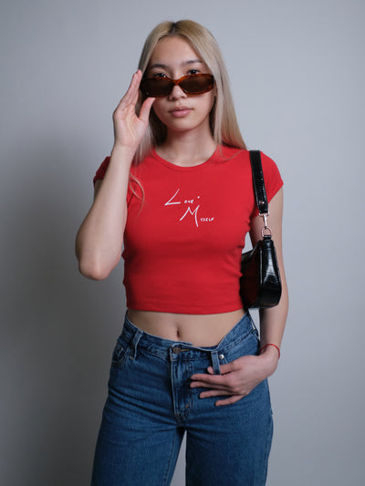 Love Myself Baby Tee - Red