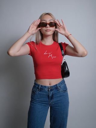 Love Myself Baby Tee - Red