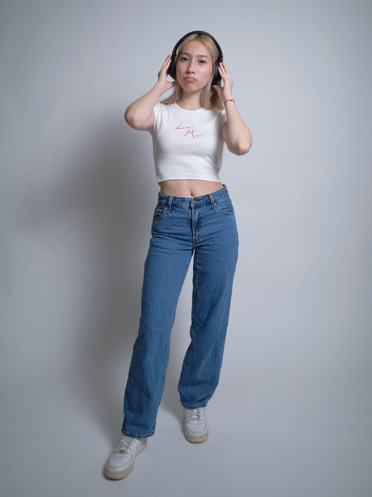 Love Myself Baby Tee - White