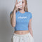 HypeGirl Crop Tee - Light Blue