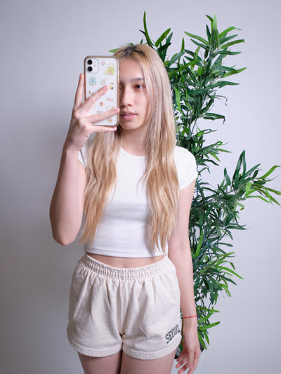 Seoul Sweatshorts - Creme