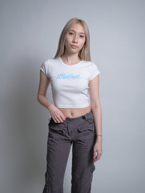 HypeGirl Baby Tee - White