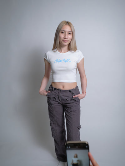 HypeGirl Baby Tee - White