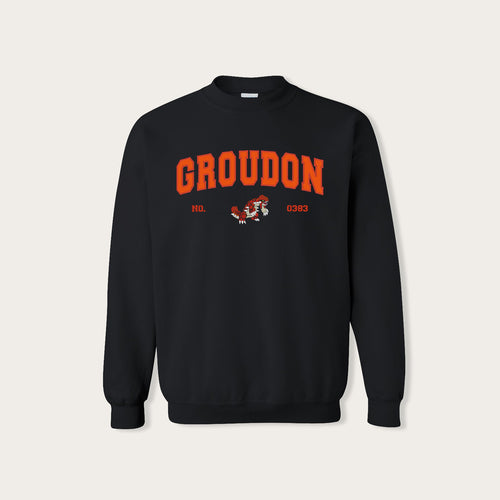 Groudon - PocketMons College Embroidery Crewneck Sweatshirt