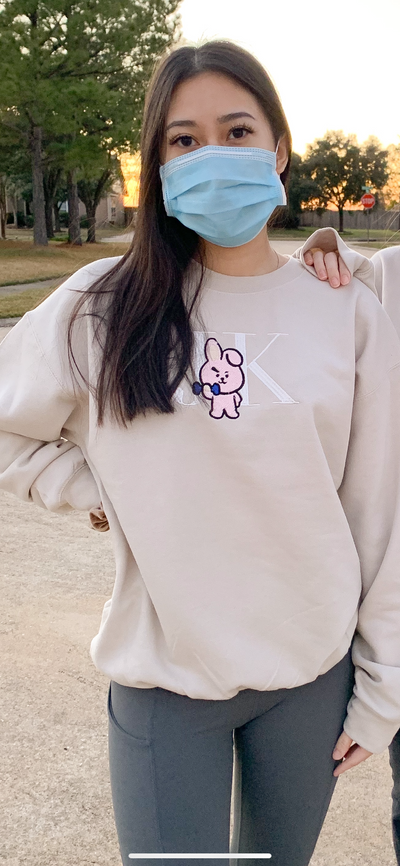 Bunny CREWNECK SWEATSHIRT - Black