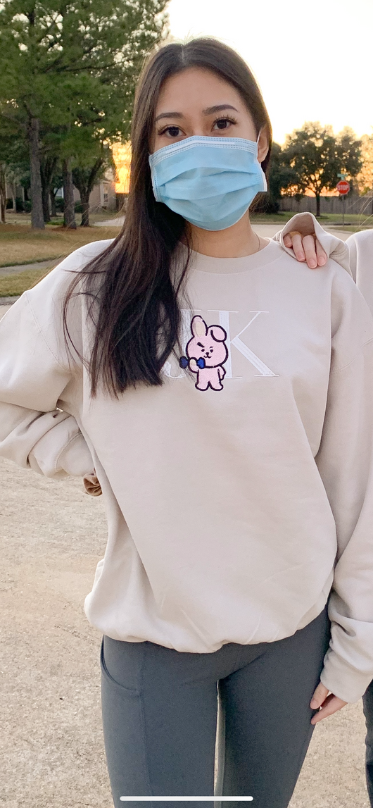 Bunny CREWNECK SWEATSHIRT - Black