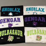 Custom Pocket Monsters College Embroidery Sweatshirt