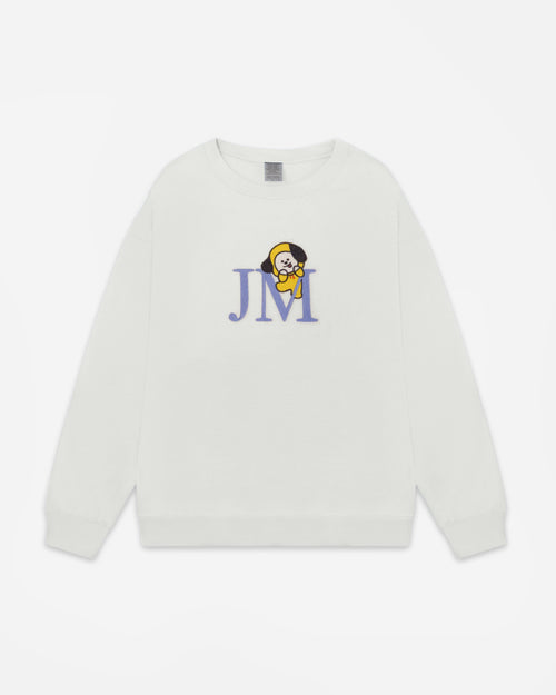 Puppy CREWNECK SWEATSHIRT - White