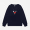 Heart CREWNECK SWEATSHIRT - Navy Blue