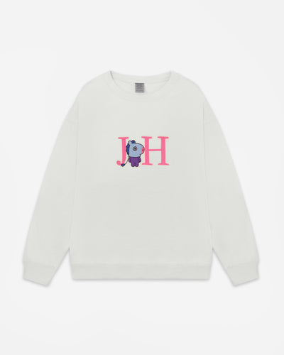 Horse CREWNECK SWEATSHIRT - White