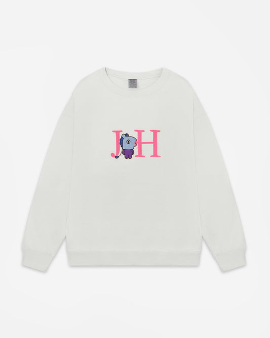 Horse CREWNECK SWEATSHIRT - White