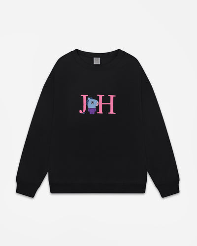 Horse CREWNECK SWEATSHIRT - BLACK