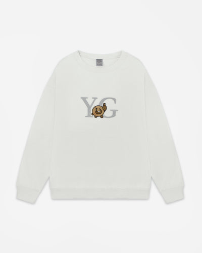Cookie CREWNECK SWEATSHIRT - White
