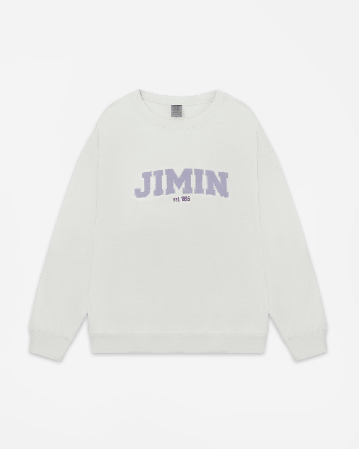 Applique JM CREWNECK SWEATSHIRT - White